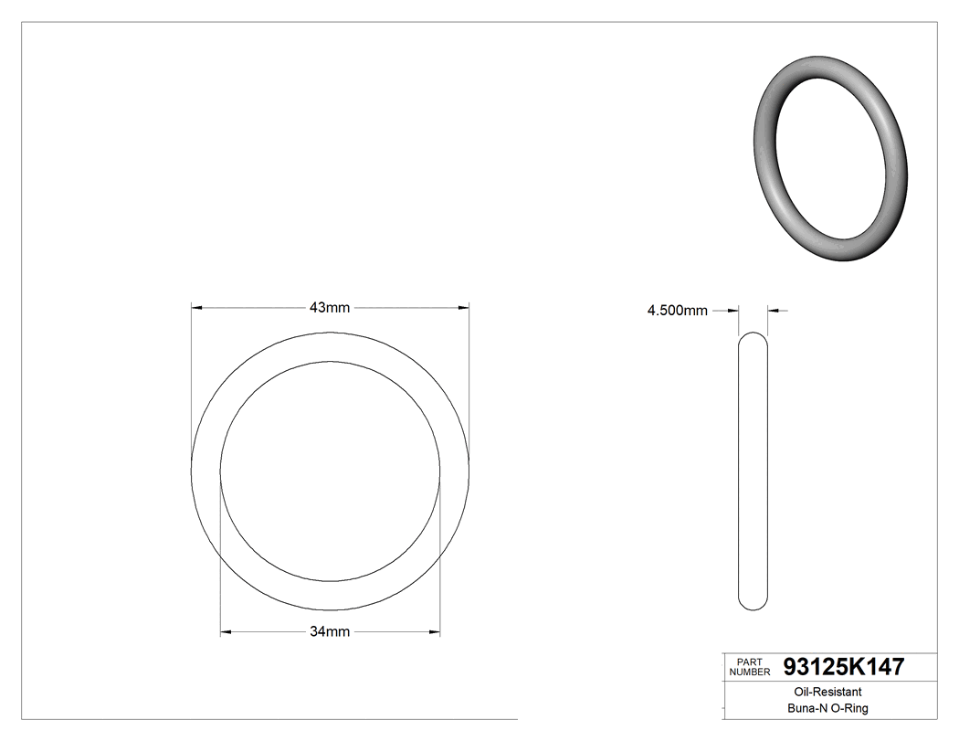 Technical drawing - 93125K147